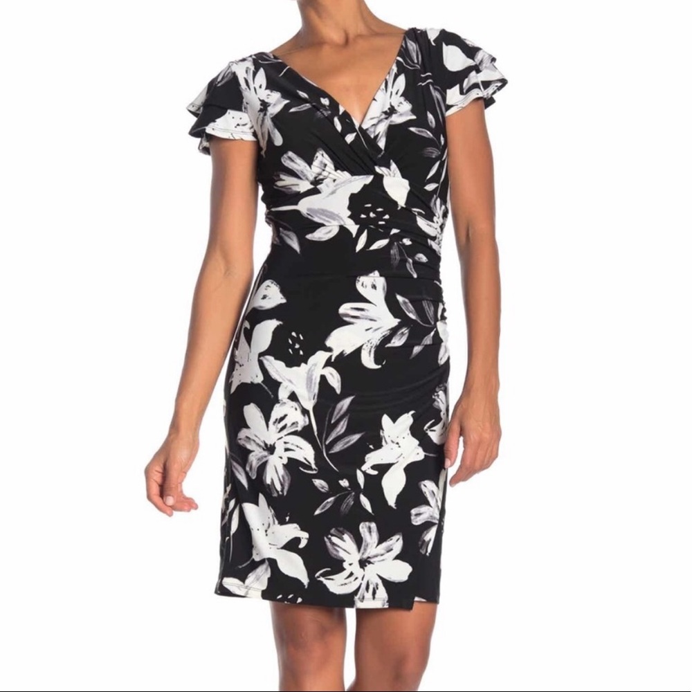 Catherine Malandrino flutter sleeve dress